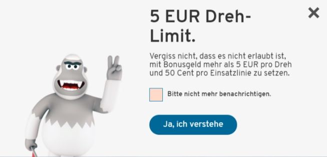 5 euro bonus maximal wetten
