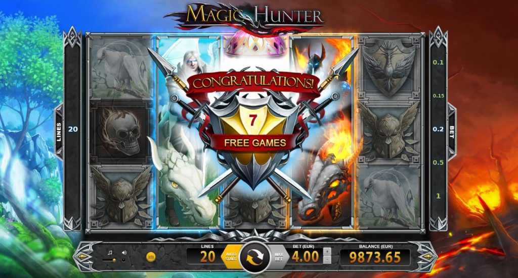 magic hunter free spins