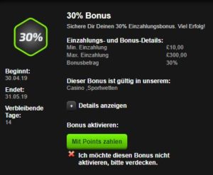 Einzahlungsbonus Mobilbet Casino