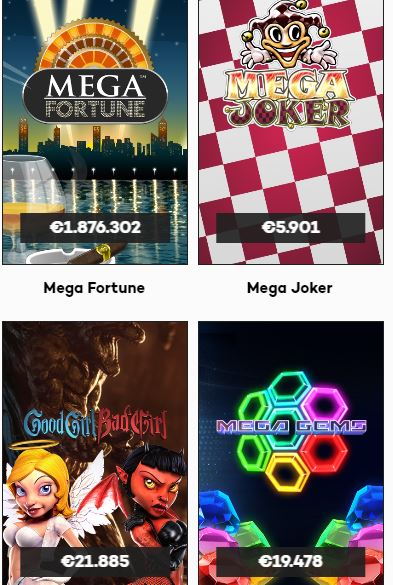 Highroller Online Casino Jackpots