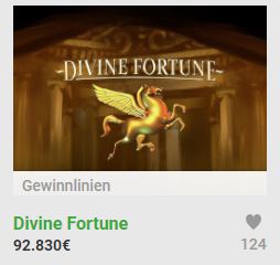 divine fortune jackpot