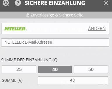 Casino mit Neteller einzahlen