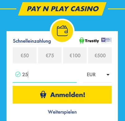 GoSlotty Casino Einzahlung