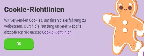 Cookie Casino Cookie Zustimmung